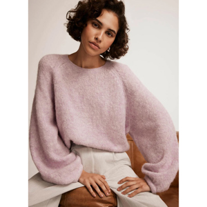 Mint Velvet Lilac Wool Blend Jumper